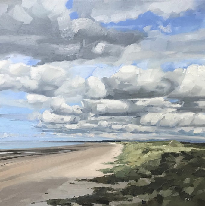 'Clouds Passing Over the Dunes, Irvine' by artist John Bell